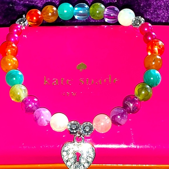 🧿2/$15🧿 NIB/NWT One Sz Love Chakra Beaded Stretch Bracelet - Picture 5 of 15